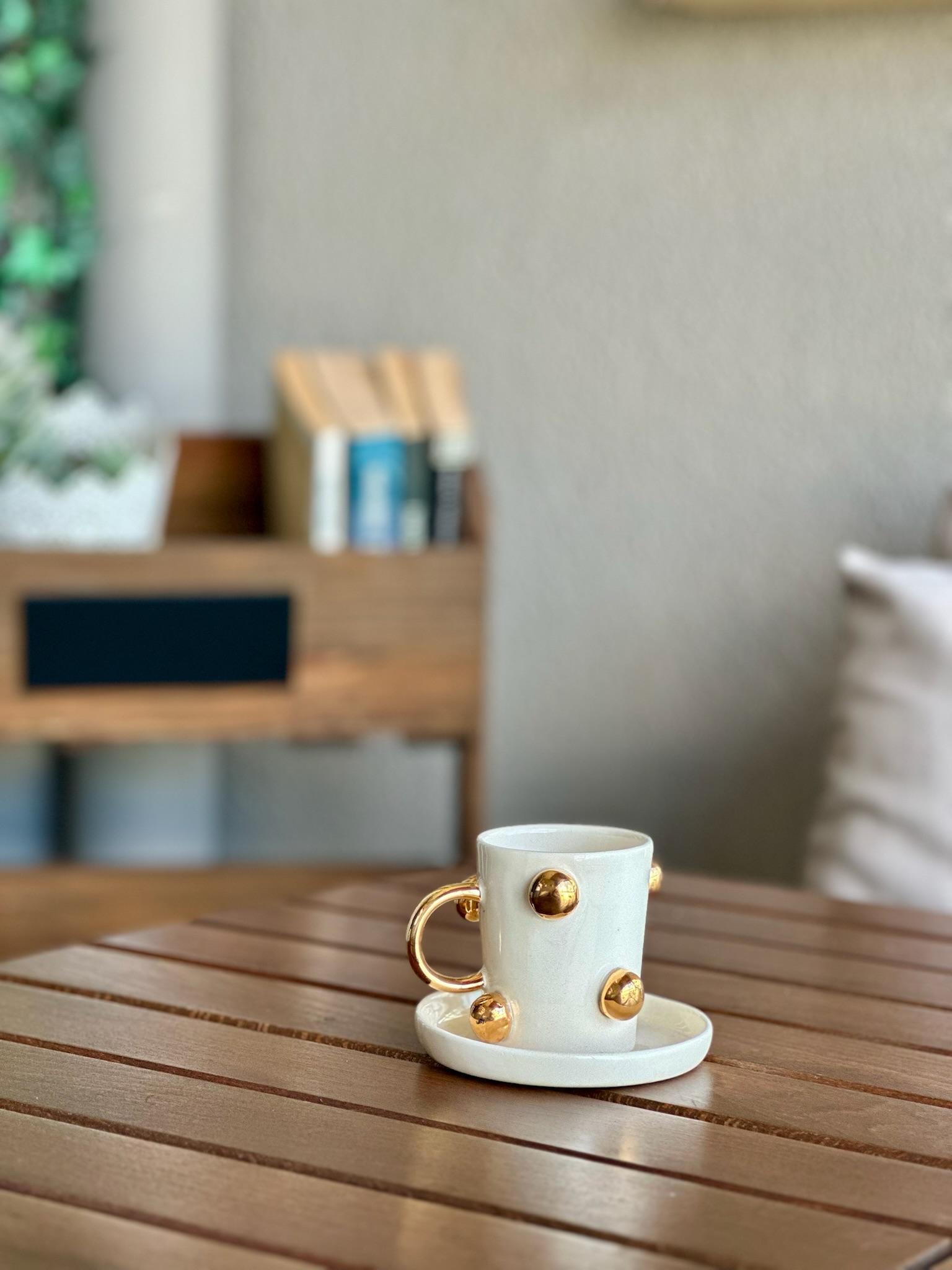 Golden Glow Kahve Fincan Seti